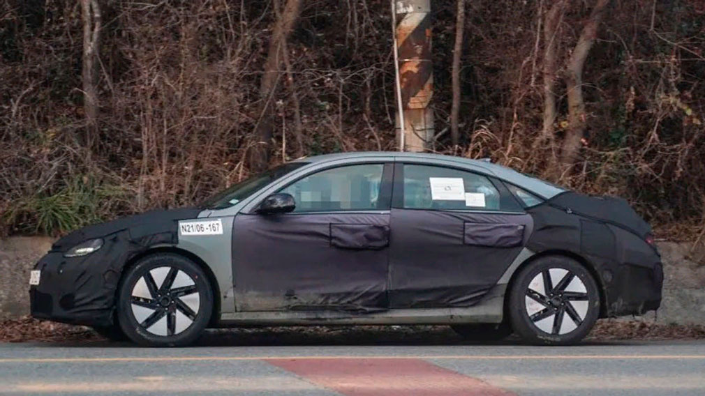 В интернете появились первые шпионские фото электрокара Hyundai Ioniq 6 P1