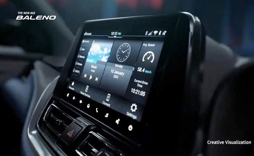Индийский хэтчбек Maruti Suzuki Baleno 2022 года оснастили 9-дюймовым сенсорным HD-экраном