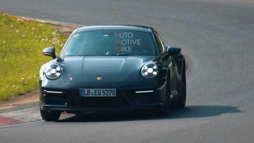 Porsche тестирует на Нюрбургринге новую версию спортивного купе 911 