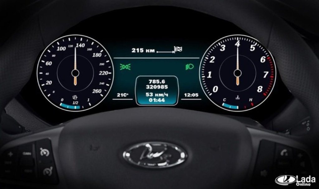 Lada Vesta и Xray обзавелись цифровой «приборкой»