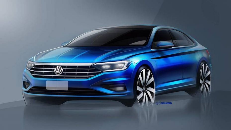 Volkswagen полностью рассекретил дизай нового поколения Jetta