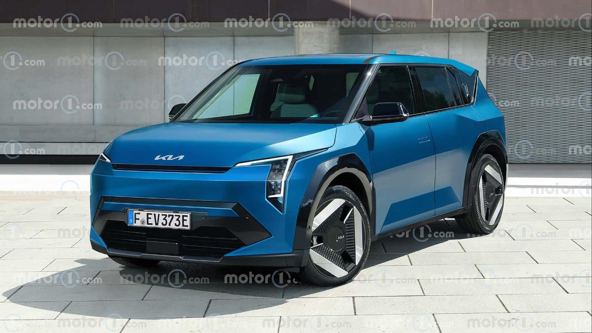 В Сети показали новый субкомпактный электромобиль Kia EV3
