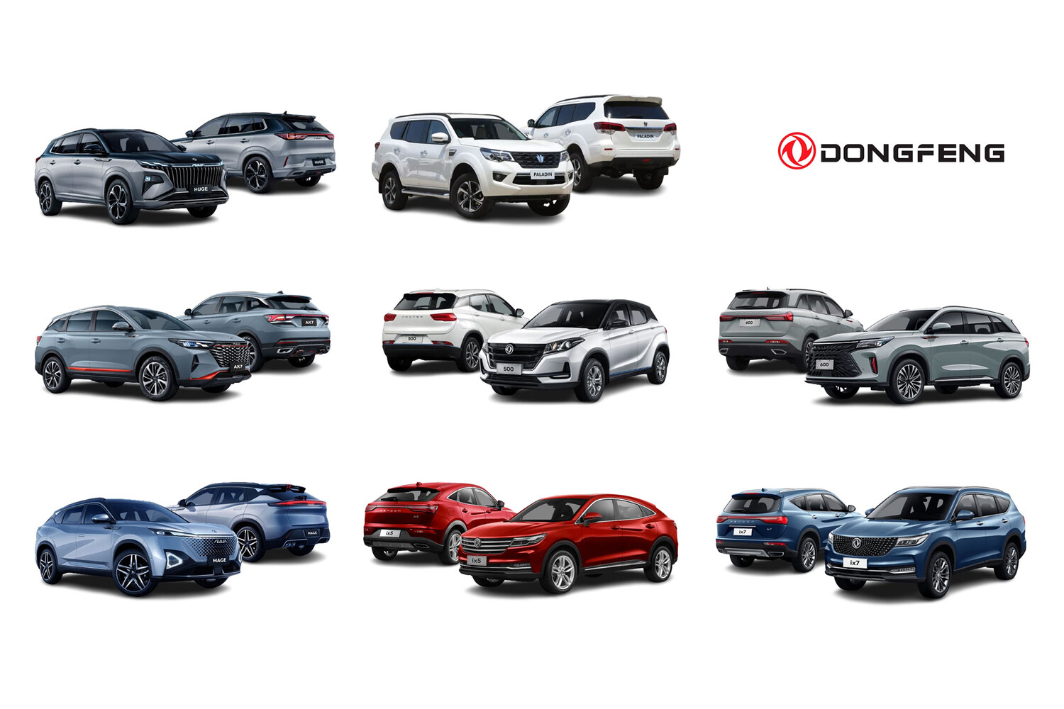 Dongfeng готовится к продаже восьми новых моделей в России в 2024 году