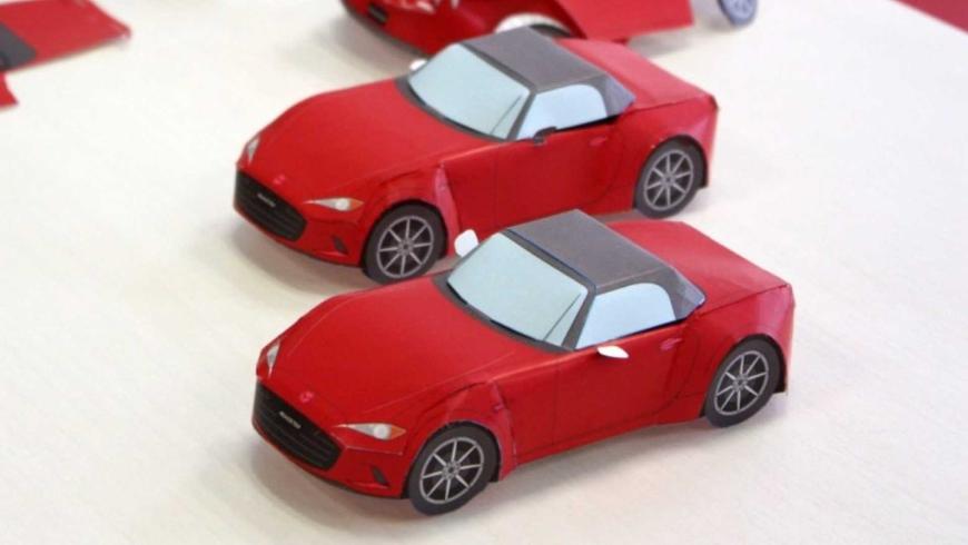 Mazda выпустила набор бумажных моделей для сборки