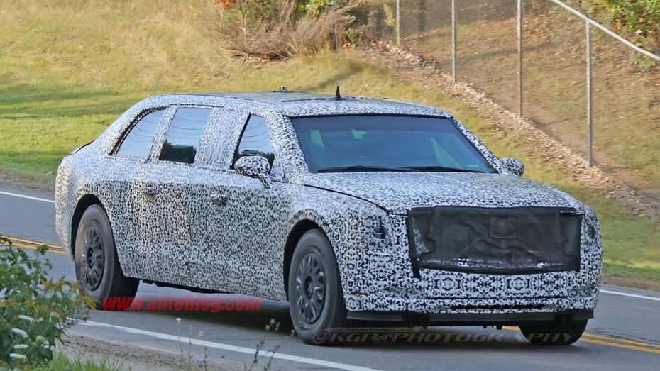 Cadillac тестирует новую модель президентского лимузина Beast
