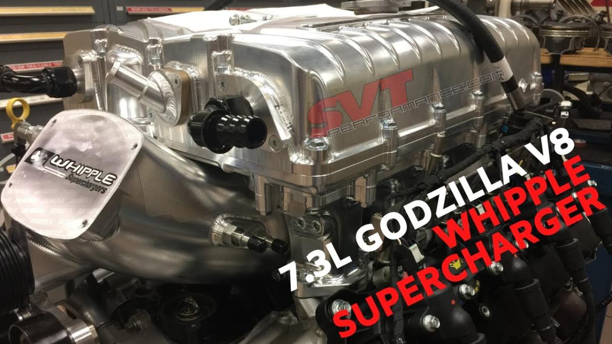 Мотор Ford Godzilla 7,3 литра V8 с наддувом разогнали до 1000 л.с.