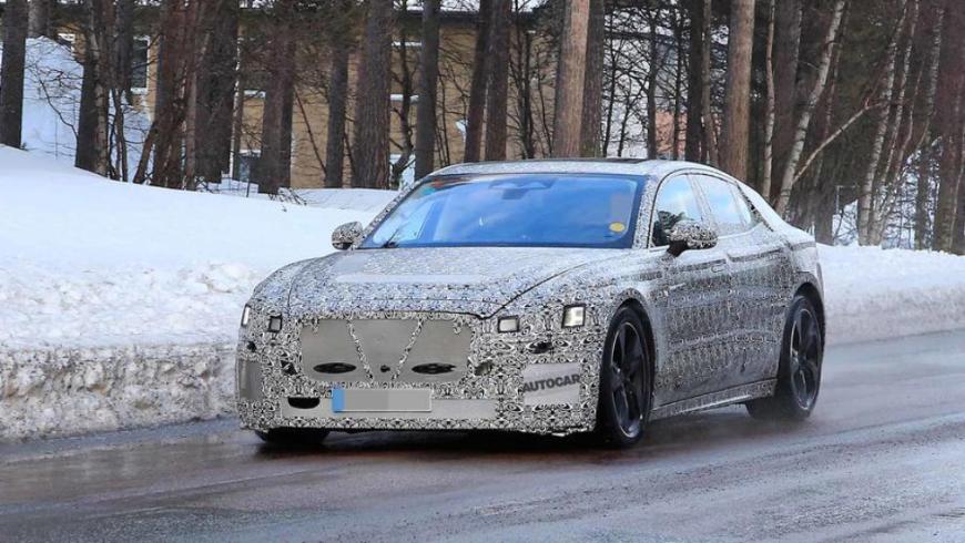 Новые фотографии электрического Jaguar XJ появились в Сети
