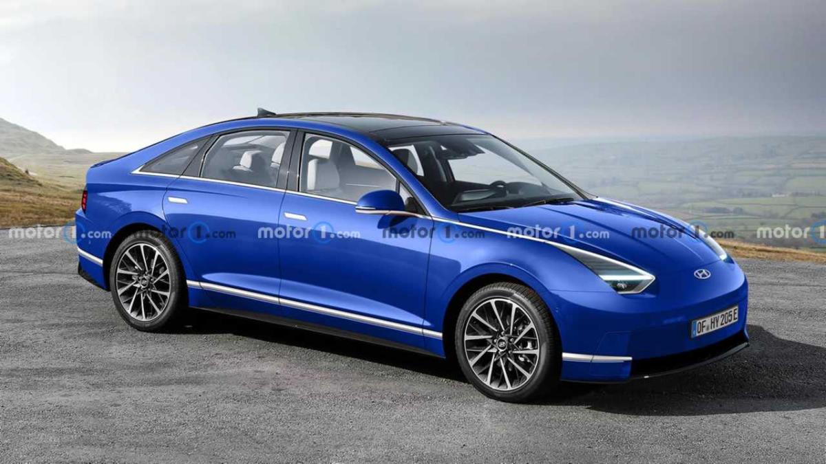 Появились первые изображения электромобиля Hyundai Ioniq 6 