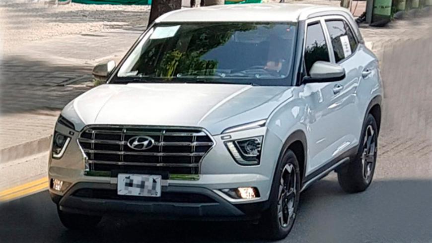 Новая версия Hyundai Creta впервые попалась днем без камуфляжа