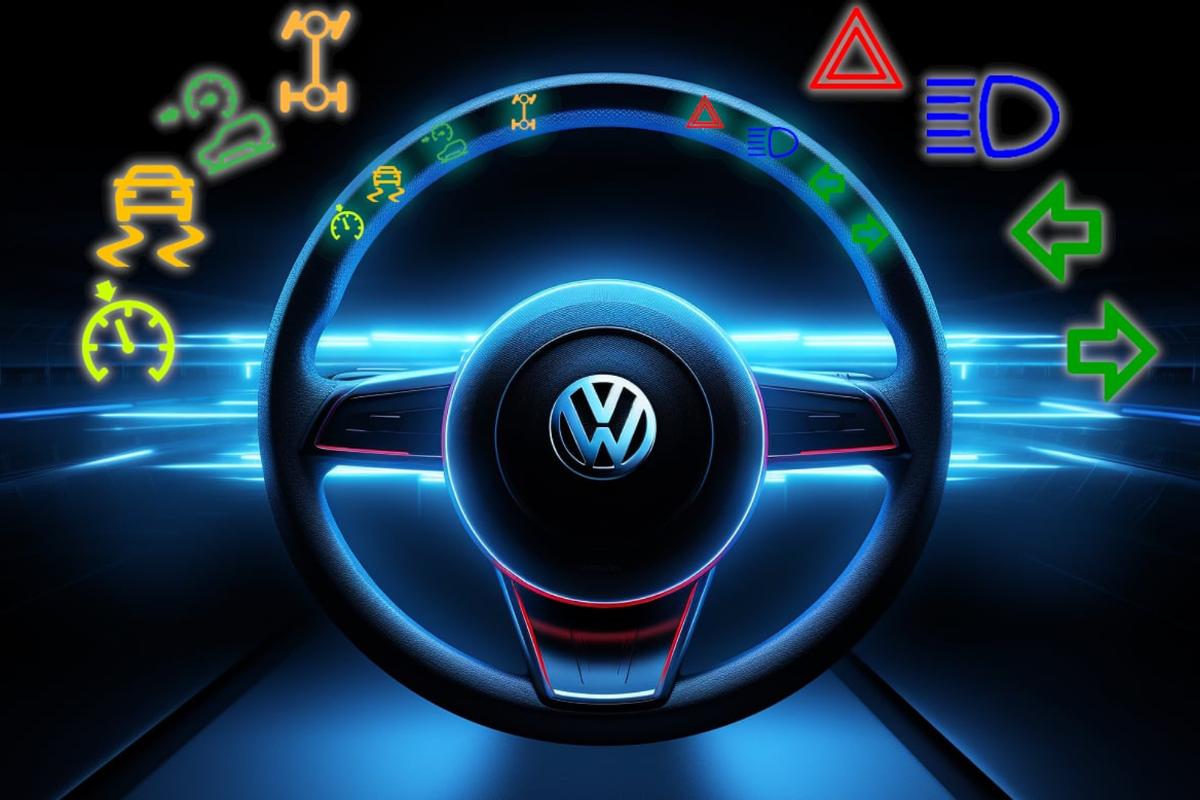 Компания Volkswagen получила патент на руль со встроенными кнопками