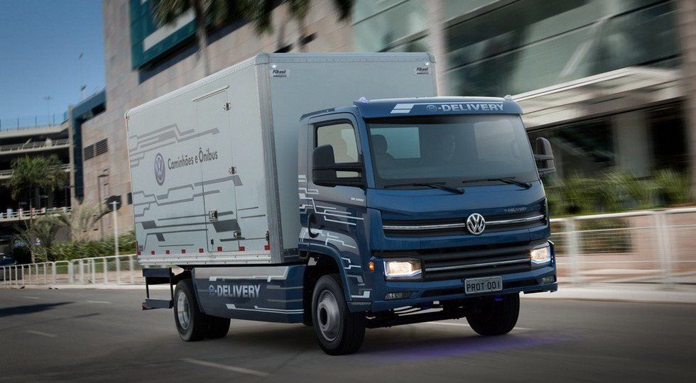 В 2020 г в реализацию поступит элекрогрузовик VW E-Delivery