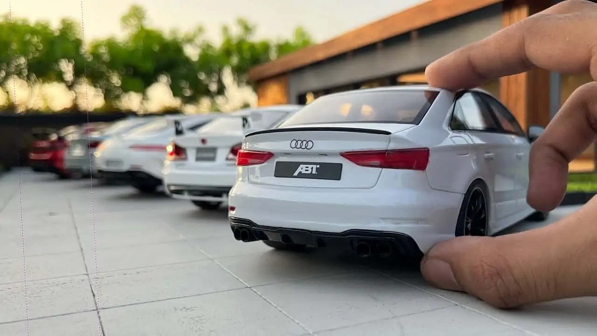 Модельки спортивных Audi RS3 и BMW M5 в масштабе 1/18 выглядят очень мило 