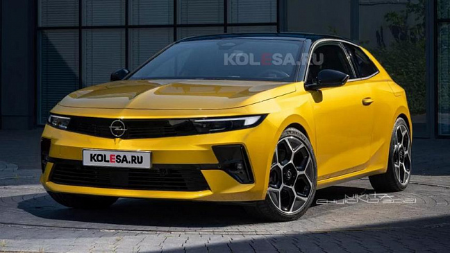 В Сети представили рендеры Opel Astra GTC нового поколения