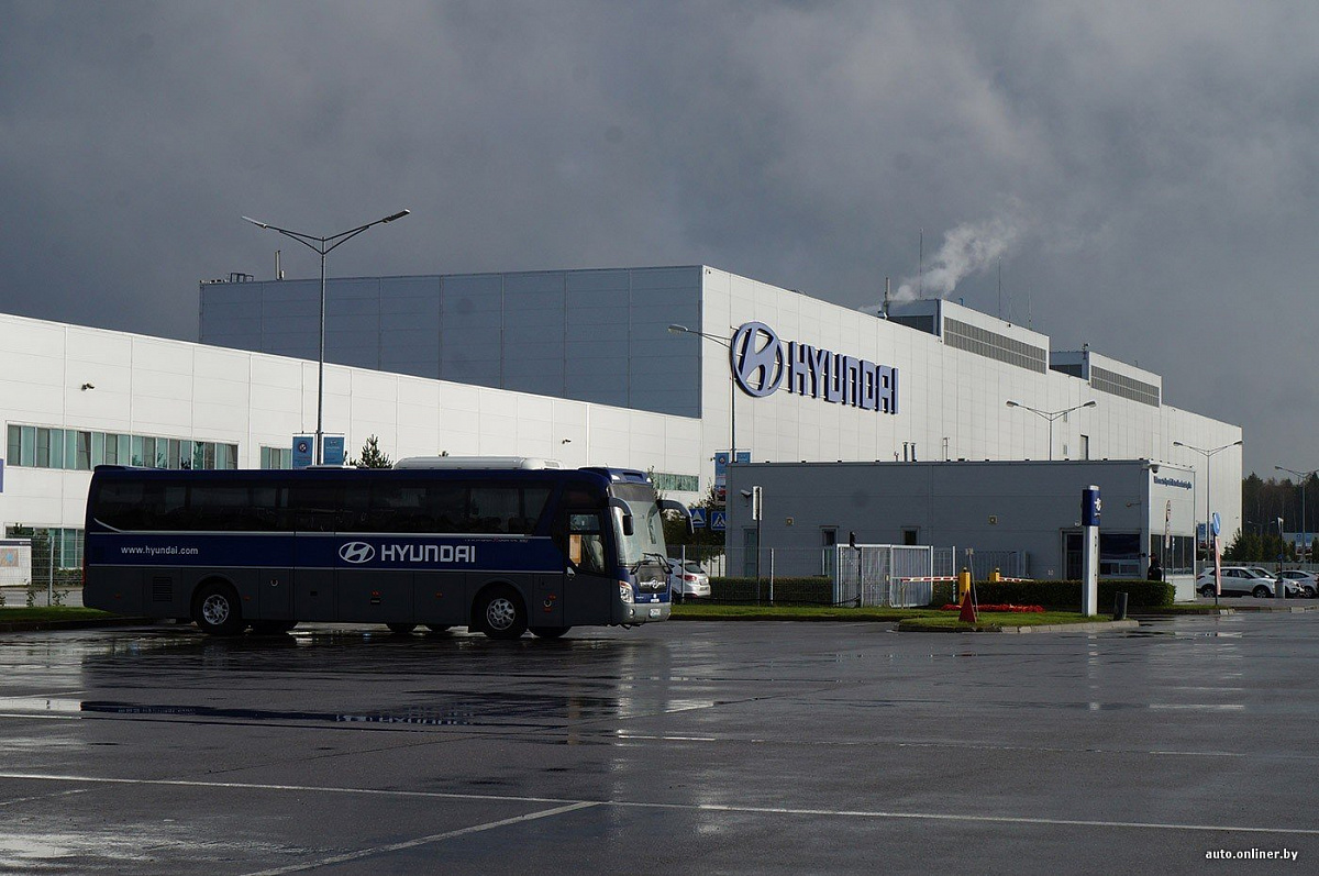 Автозавод Hyundai в Петербурге приостанавливает производство автомобилей