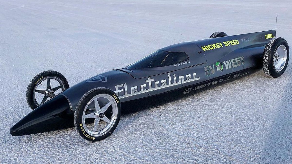 Болид Electraliner с моторами Tesla смог установить мировой рекорд скорости