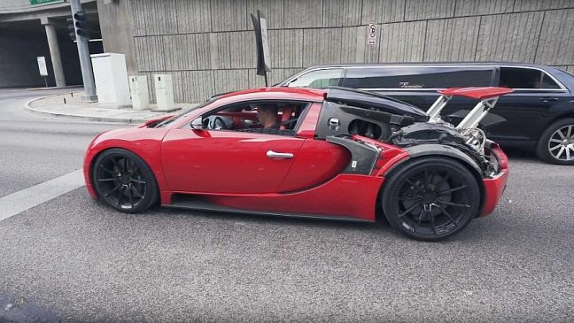 Старенький Bugatti Veyron показывает впечатляющую мощность на диностенде