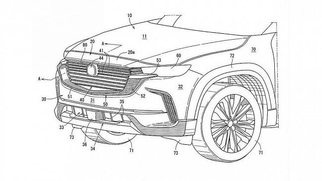 Дизайн Mazda CX-50 2023 появился на патентных изображениях