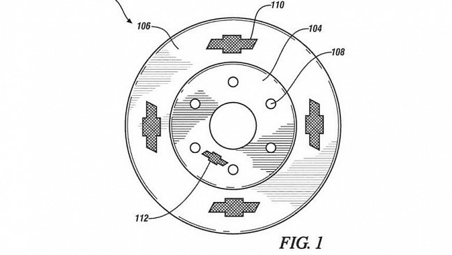 Chevy запатентовал тормозные диски с логотипом