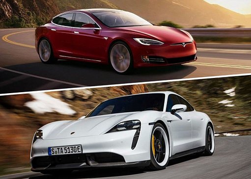 Tesla «издевается» над новым Porsche Taycan