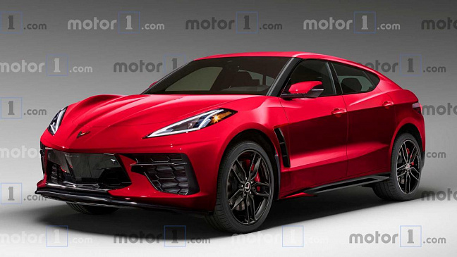 General Motors представил эскиз прототипа будущего электрического кроссовера Corvette