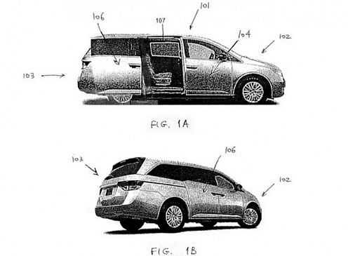 В Интернет попали патентные изображения загадочного минивэна Rivian Automotive