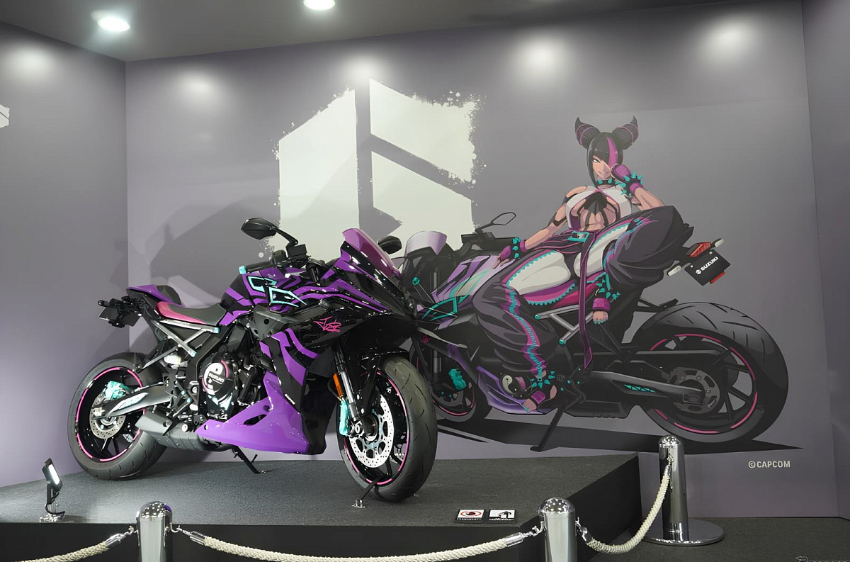 Suzuki на Tokyo Game Show 2028: байк из Street Fighter - все детали эксклюзивной коллаборации