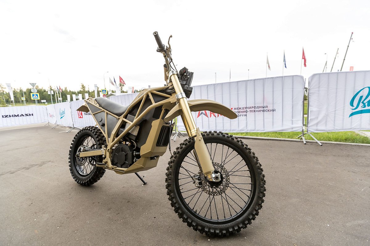 Электромотоцикл SM-1: новинка от концерна Калашникова на «Армия-2018»