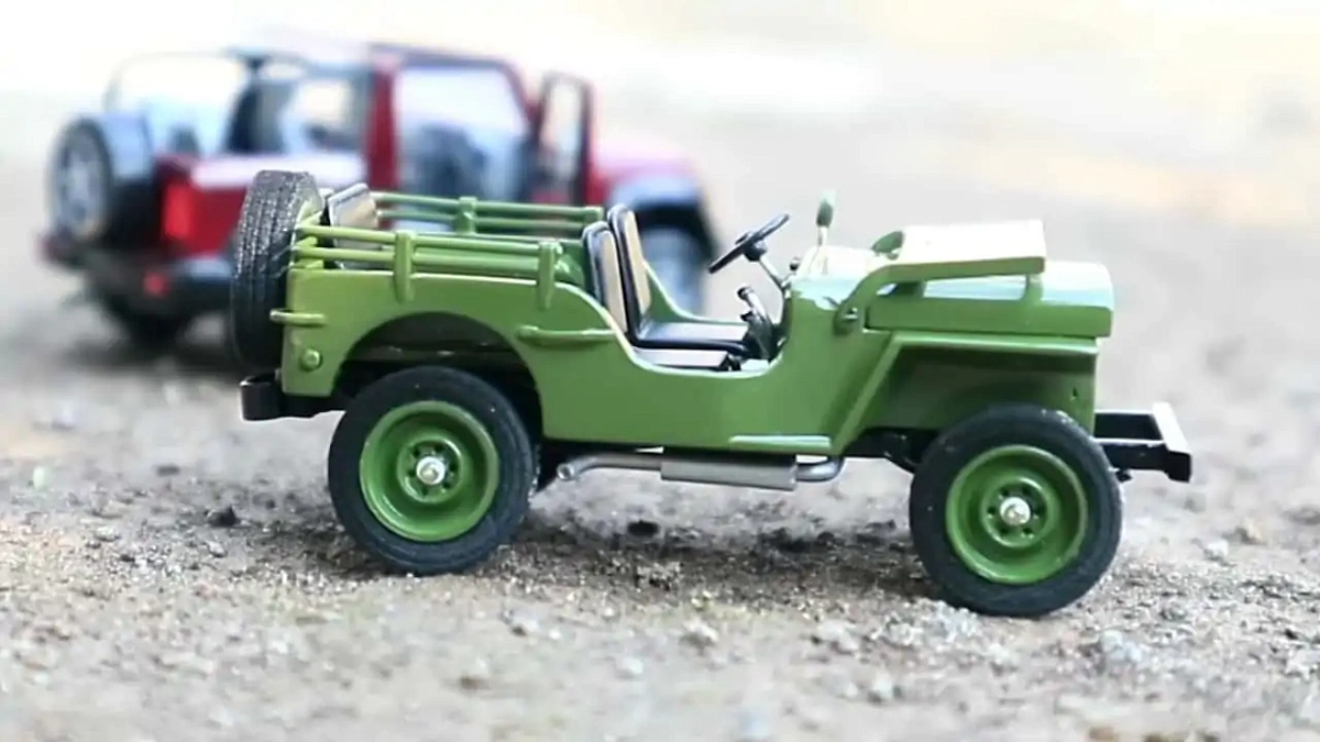 Это удивительно детализированная модель классического Jeep Willys