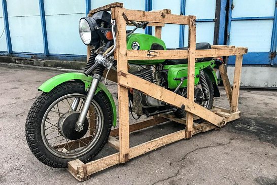 Найден советский мотоцикл «Восход» в заводской коробке