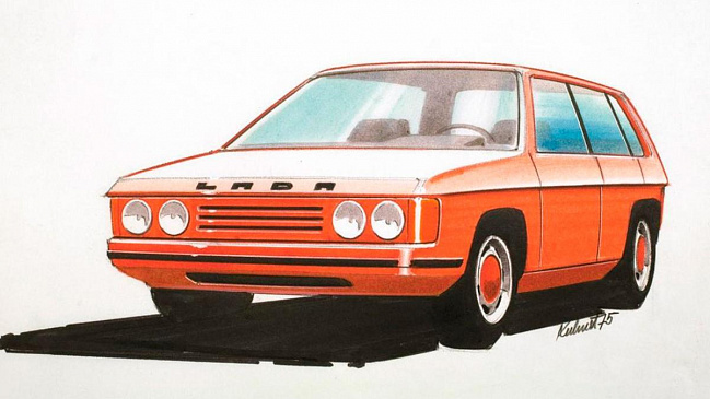 Компания Porsche показала неизвестный эскиз советской LADA