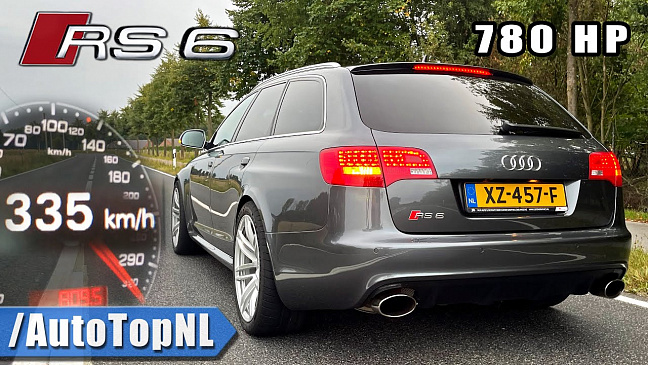 Тюнингованная Audi RS6 с мотором V10 звучит лучше, чем суперкар Lambo 