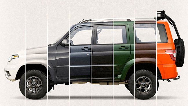 Автозавод УАЗ представил разноцветный внедорожник УАЗ Патриот