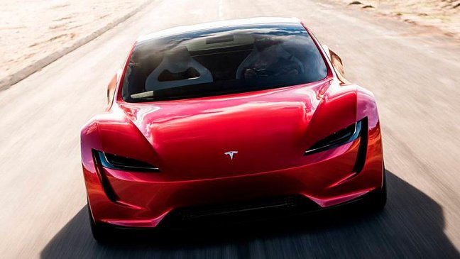 Электрокар Tesla Roadster сможет ускориться до 100 км/ч всего за секунду