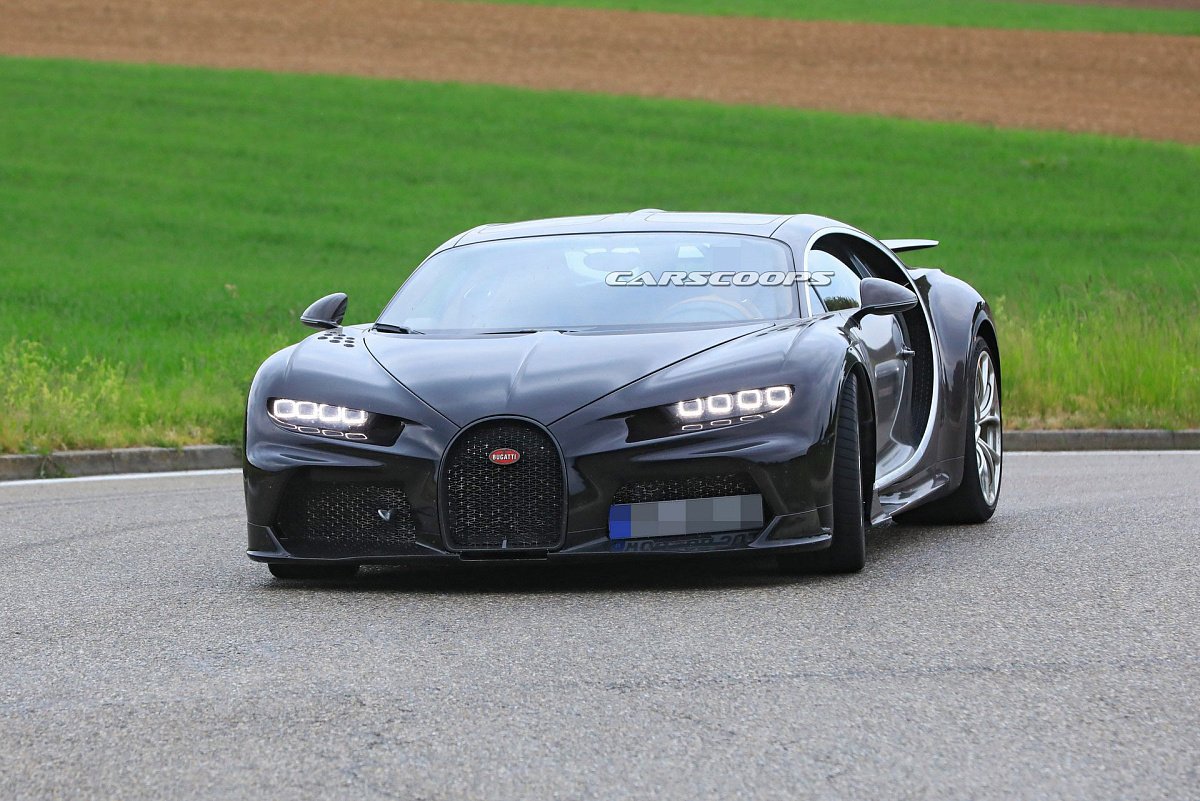 Загадочный прототип Bugatti заметили во время дорожных испытаний 