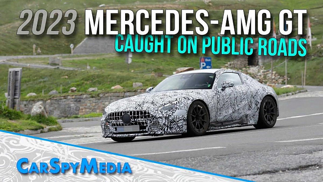 В Альпах замечен прототип "заряженного" Mercedes-AMG GT Coupe 2023 года