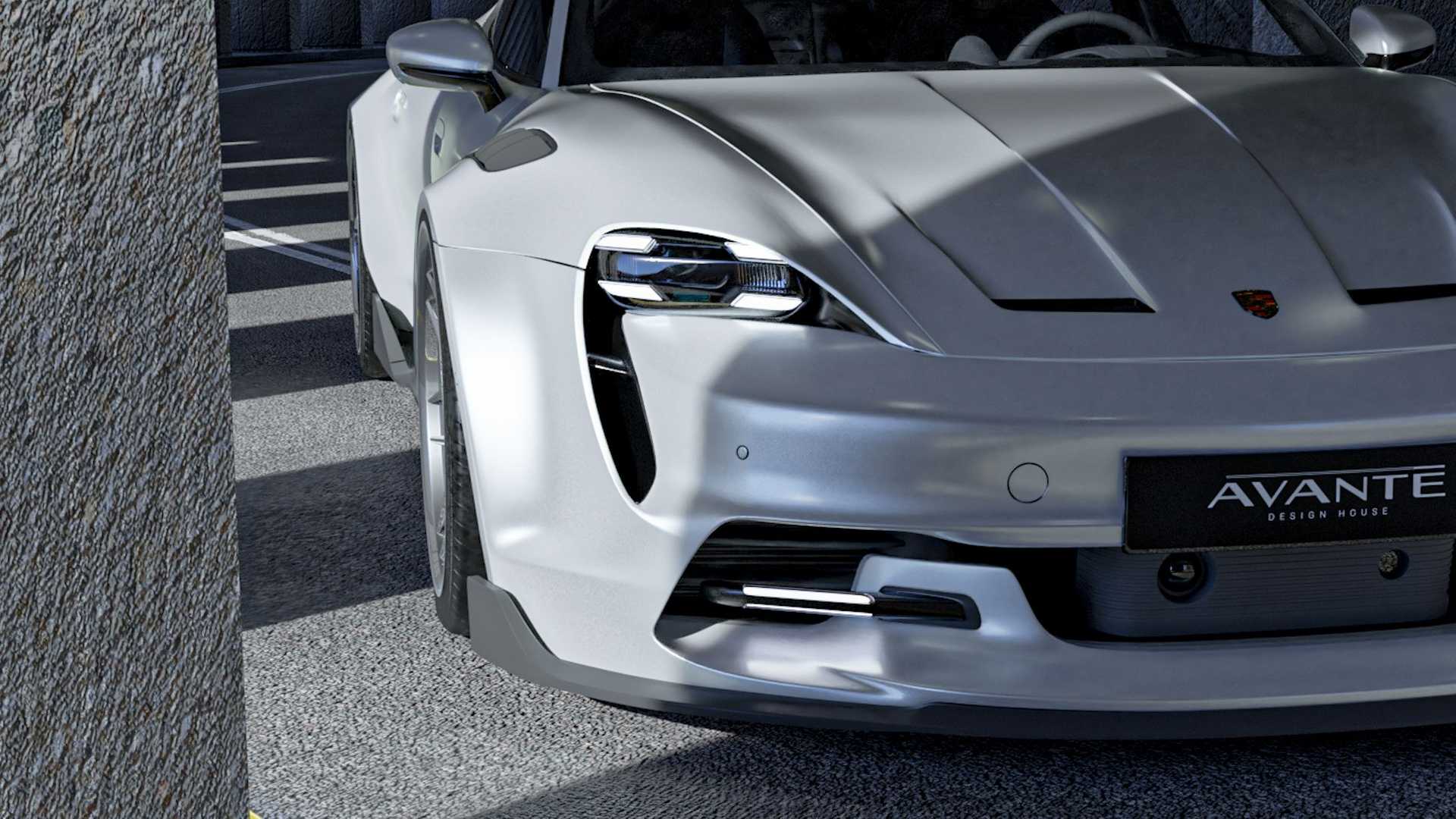 Тюнинг ателье Avante Design представило дерзкие обвесы для Porsche Taycan EV