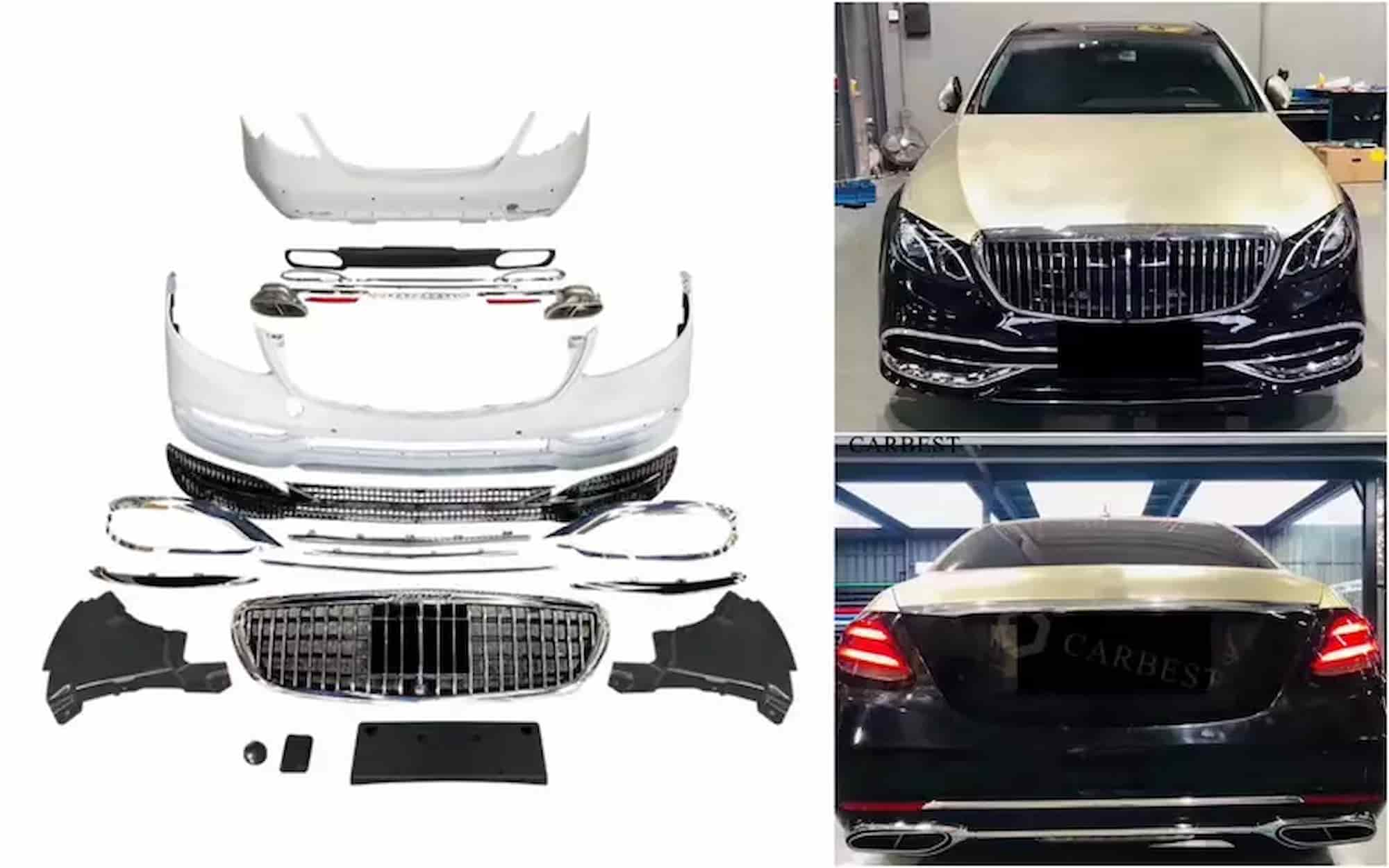 У Mercedes E-Class появился китайский обвес, превращающий его в роскошный  Maybach