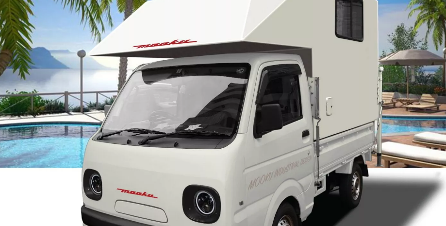 Японское тюнинг-ателье Mooku оформило Suzuki Carry в стиле ретро-грузовика Mazda