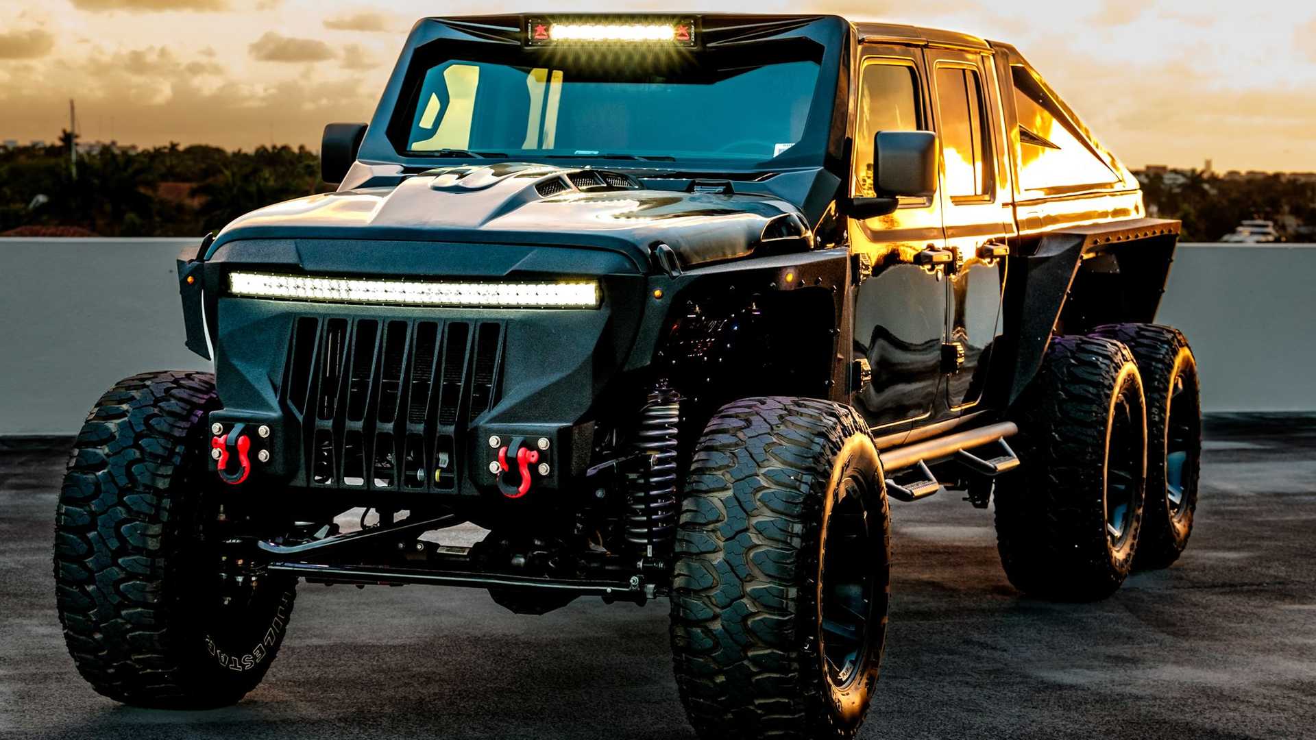Представлен шестиколесный Jeep 6x6 от Apocalypse Manufacturing с новым бампером Oculus