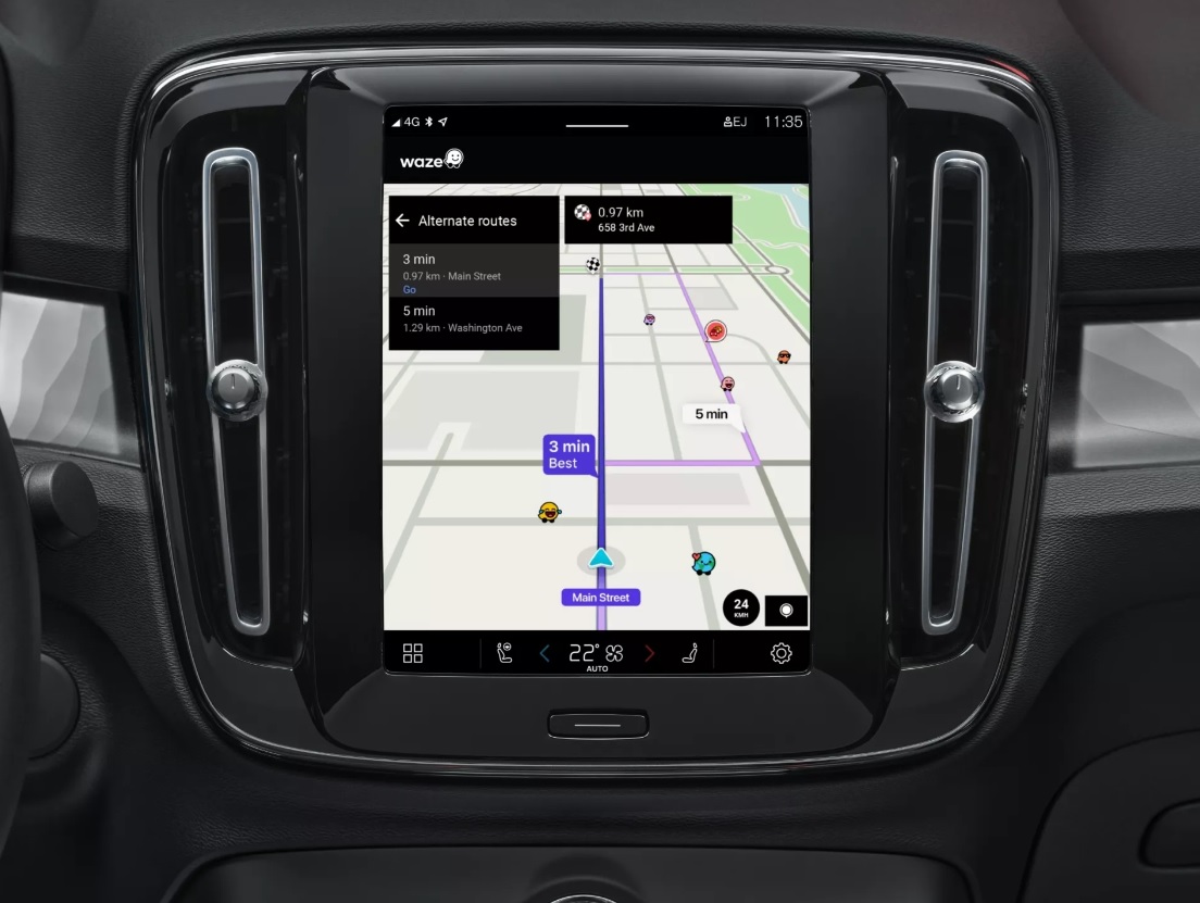 Новые модели Volvo теперь могут загружать навигатор Waze из магазина Google  Play