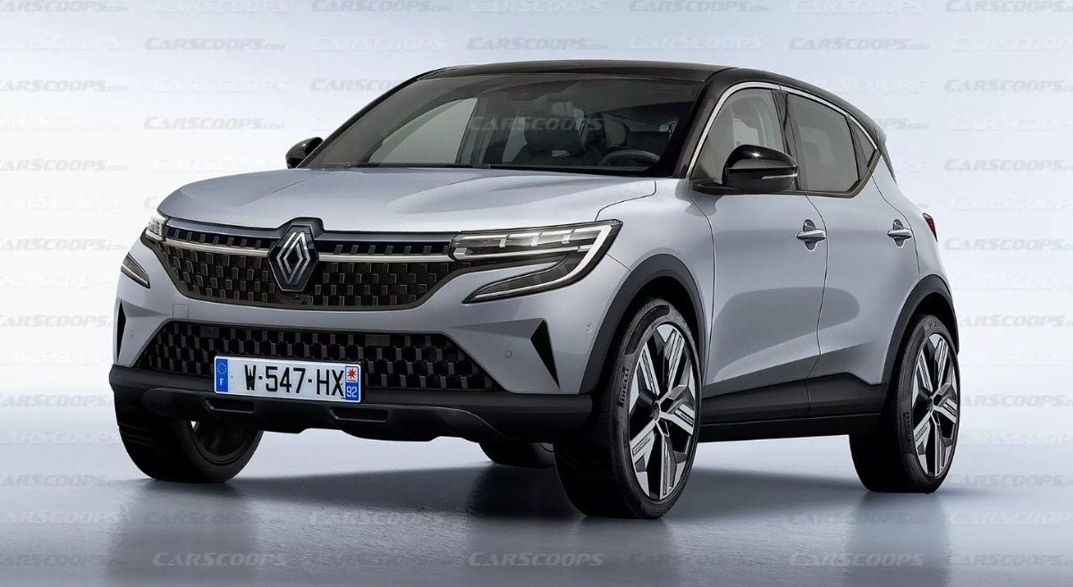 Обновленный кроссовер Renault Captur 2024 года представлен на первых рендерах Обновленный кроссовер Renault Captur 2024 года представлен на первых рендерах