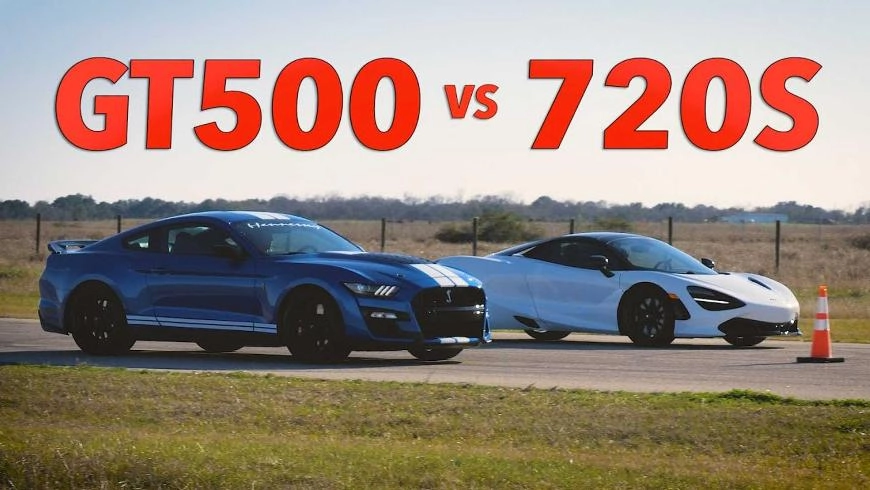 Сможет ли новый Ford Shelby GT500 одолеть британского «монстра» скорости McLaren 720S?