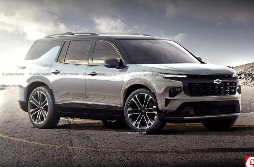 Новое поколение Chevrolet Traverse 2024 года представили на первых рендерах 