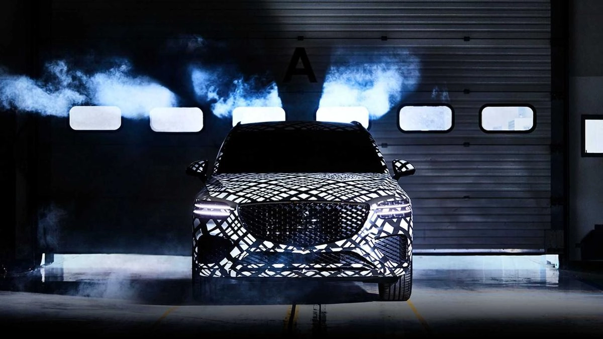 Несколько прототипов кроссовера Genesis GV70 были замечены в Корее Несколько прототипов кроссовера Genesis GV70 были замечены в Корее