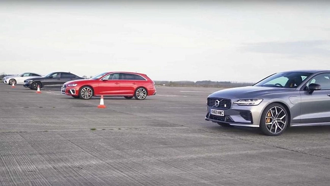 Вот это гонка – BMW M340i, Audi S4, Mercedes-AMG E53 и S60 Polestar!
