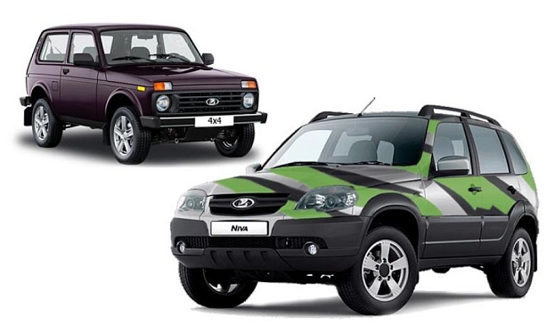 Цветовая гамма внедорожников LADA 4x4 и LADA Niva изменилась