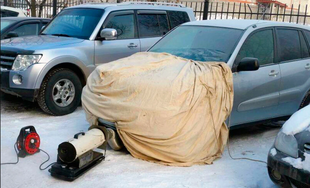 В Тюмени зафиксировали рост спроса на «разморозку» автомобилей из-за аномальных холодов