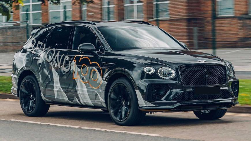 Bentley опубликовал тизер на кроссовер Bentayga 2021 в мощной версии Speed ​​