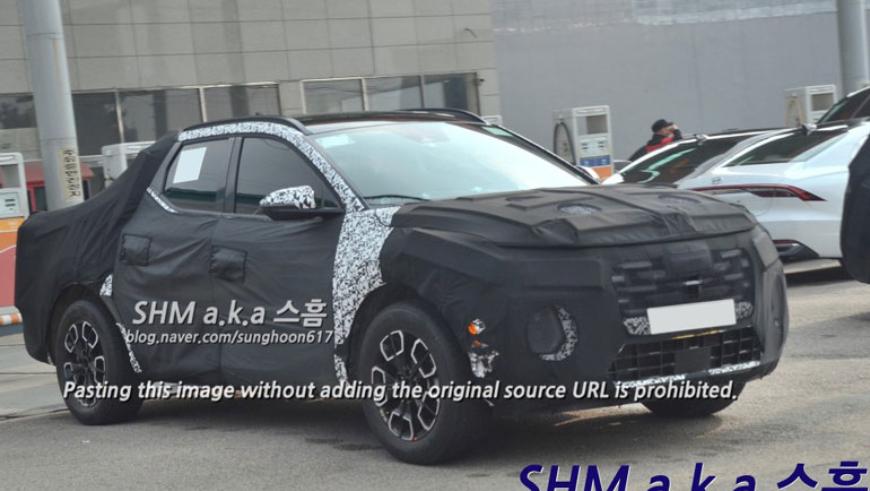 Первый пикап от Hyundai показали на шпионских фото 