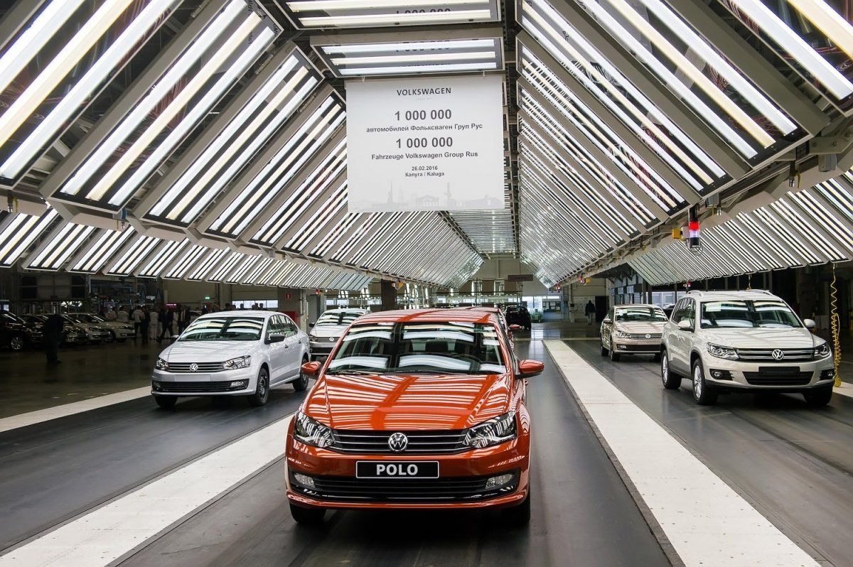Завод Volkswagen в Калуге уходит на летние каникулы